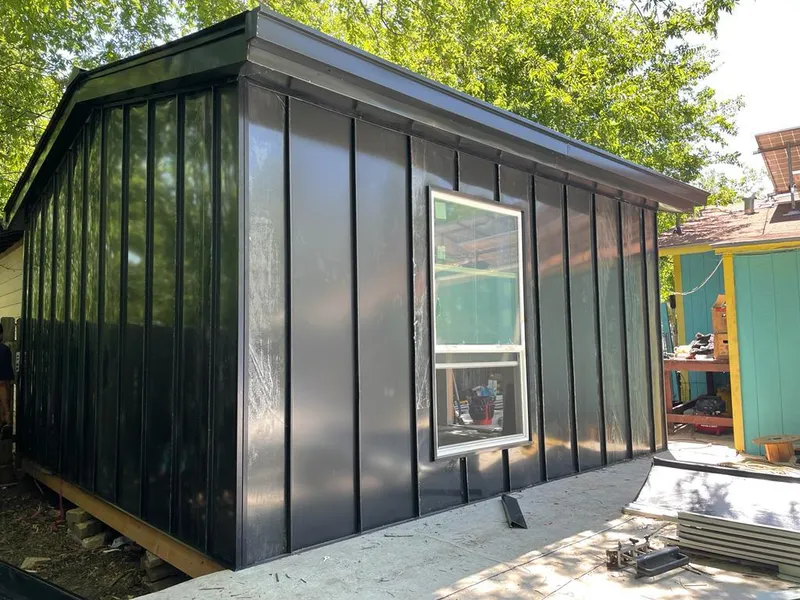 Black standing seam metal wall panels for Metal Roof Installation in Rio Rico